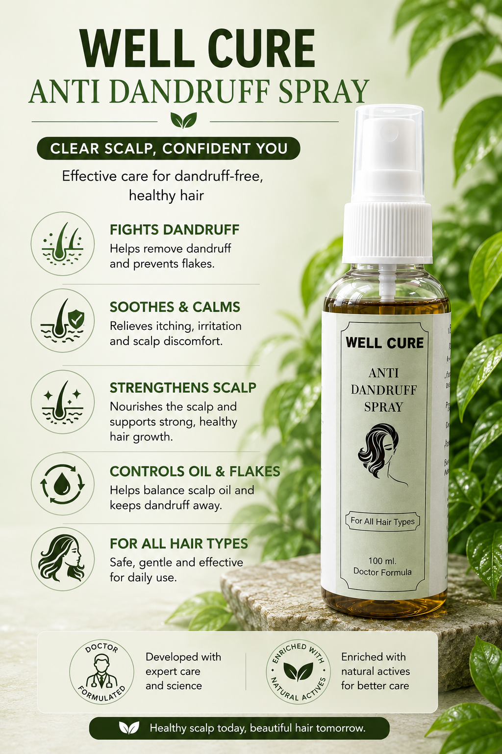Well Cure Anti Dandruff Spray