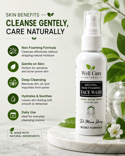 Well Cure Natural Non Foaming Face Wash