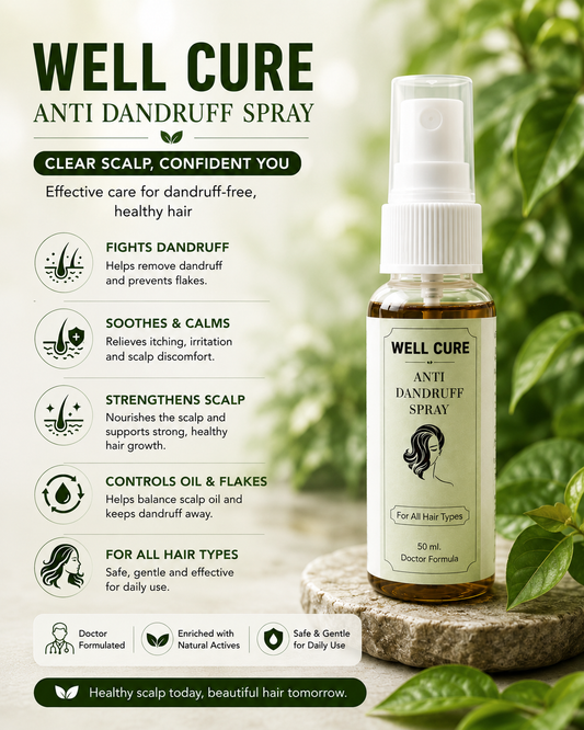 Well Cure Anti Dandruff Spray 50 ML