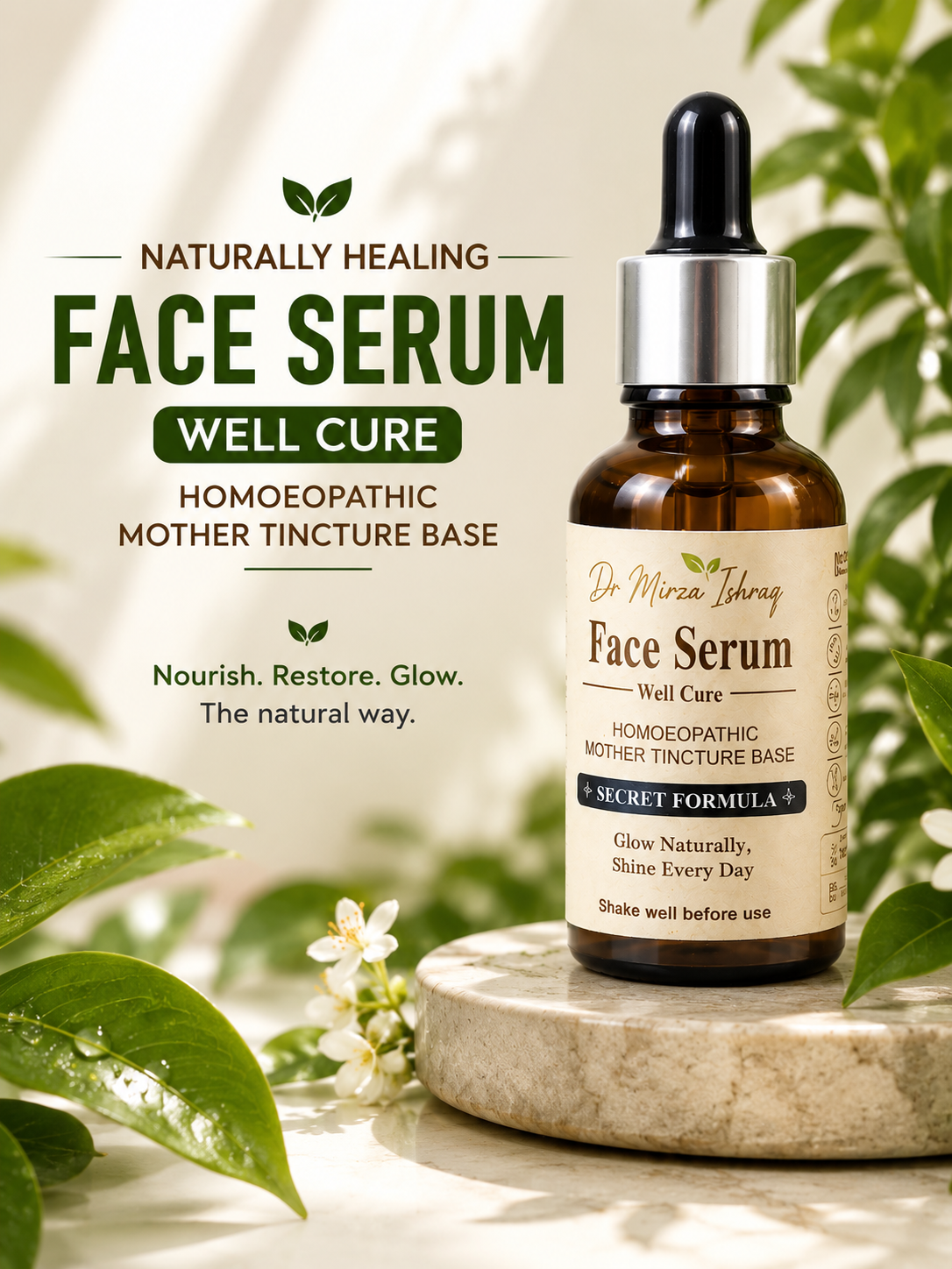 Well Cure Face Serum – Homoeopathic Mother Tincture Base