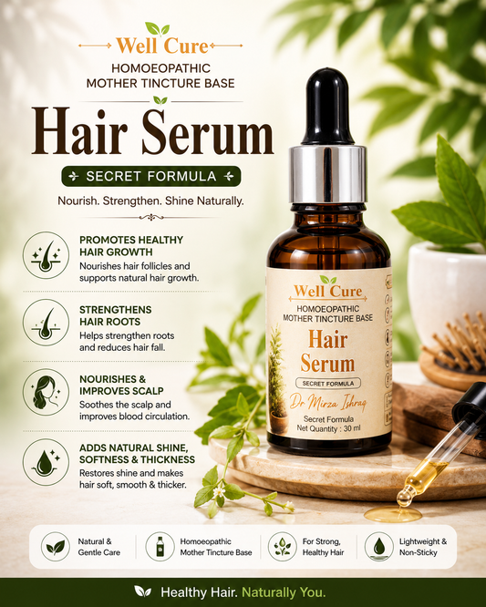Well Cure Hair Serum – Homoeopathic Mother Tincture Base