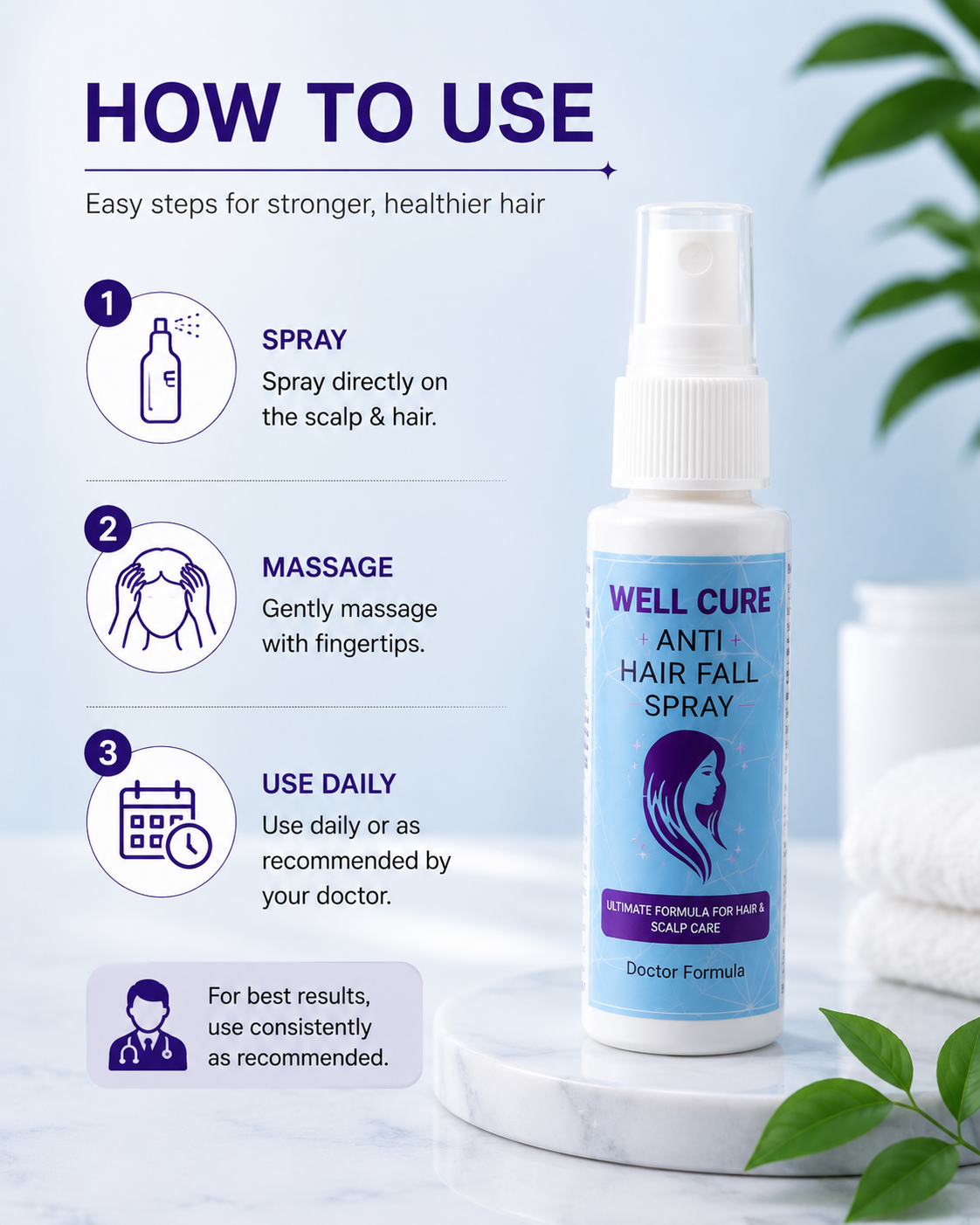 Well Cure Anti Hair Fall Spray