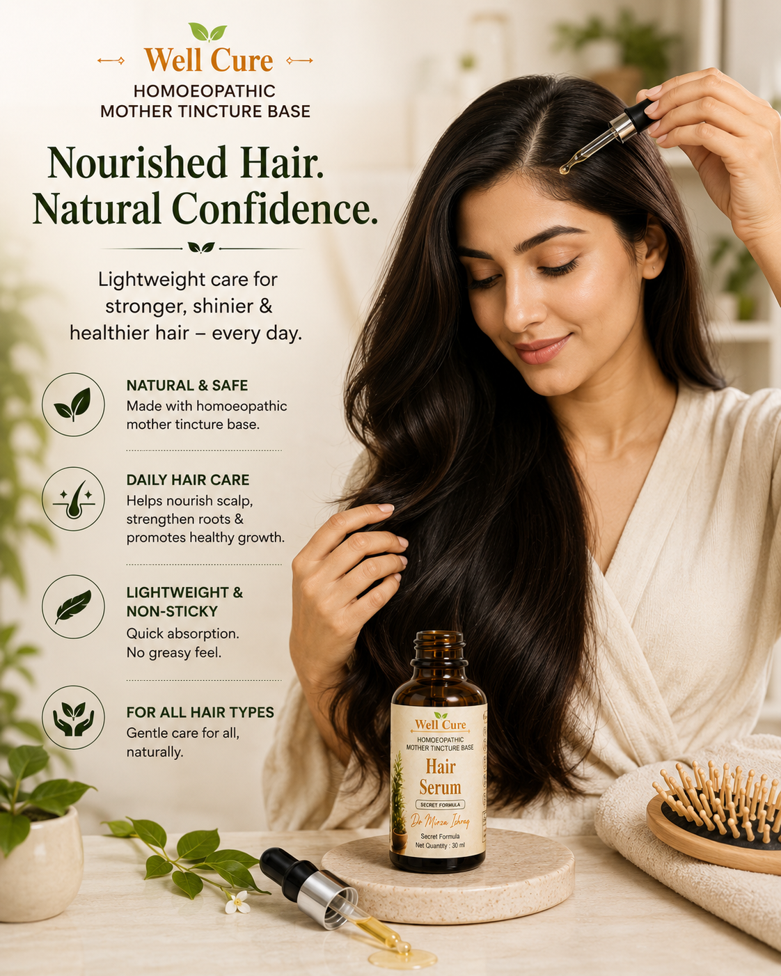 Well Cure Hair Serum – Homoeopathic Mother Tincture Base
