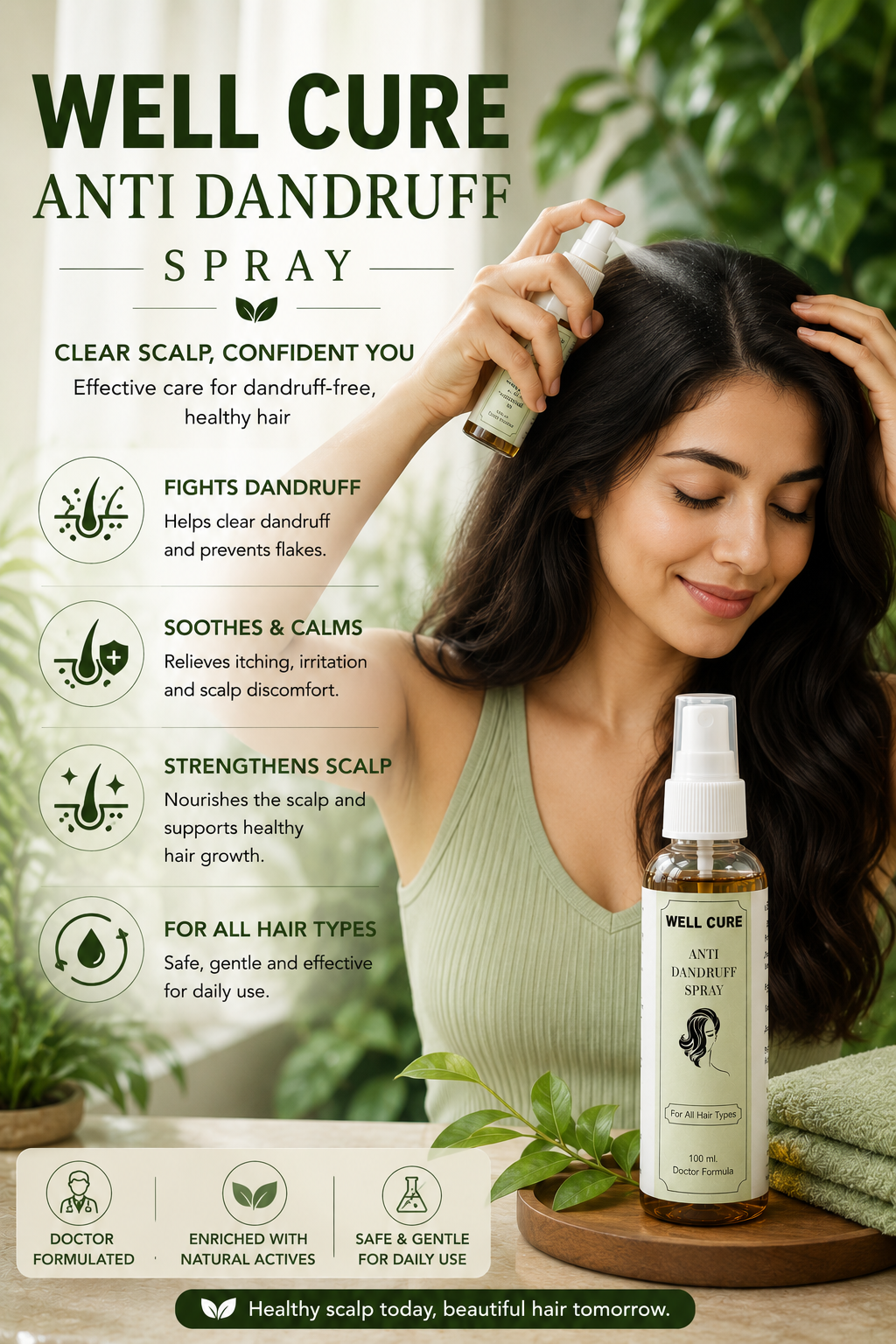 Well Cure Anti Dandruff Spray