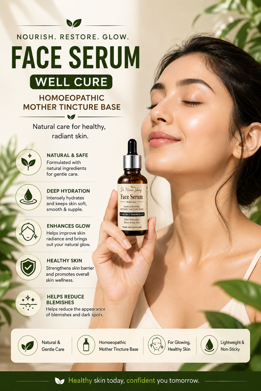 Well Cure Face Serum – Homoeopathic Mother Tincture Base