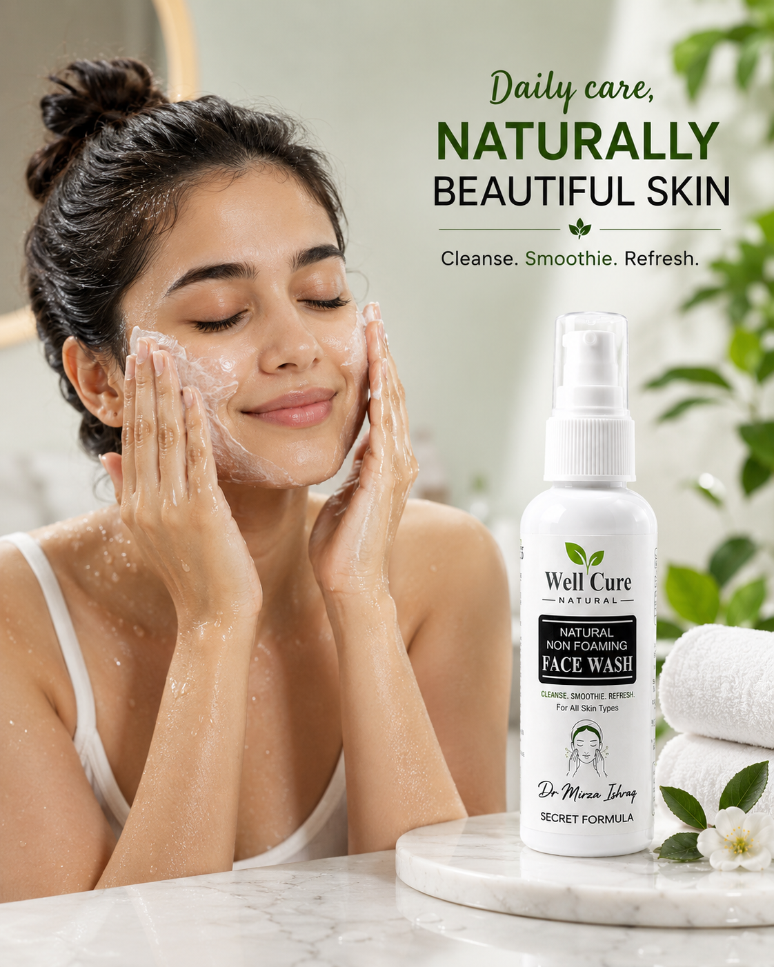 Well Cure Natural Non Foaming Face Wash