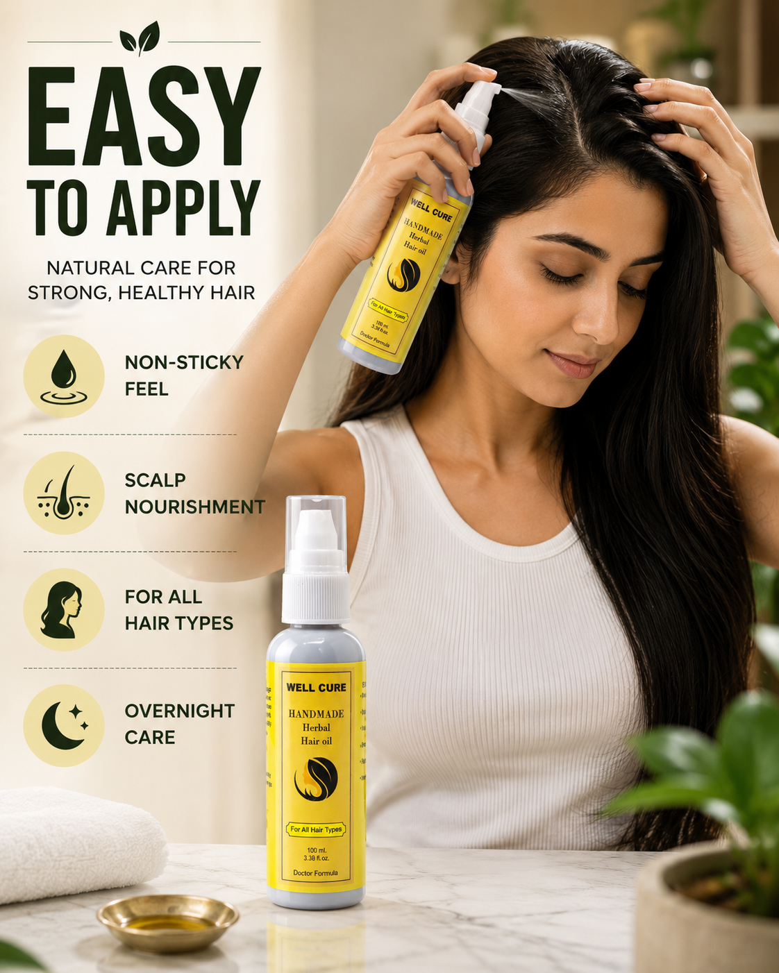 Well Cure Handmade Herbal Hair Oil